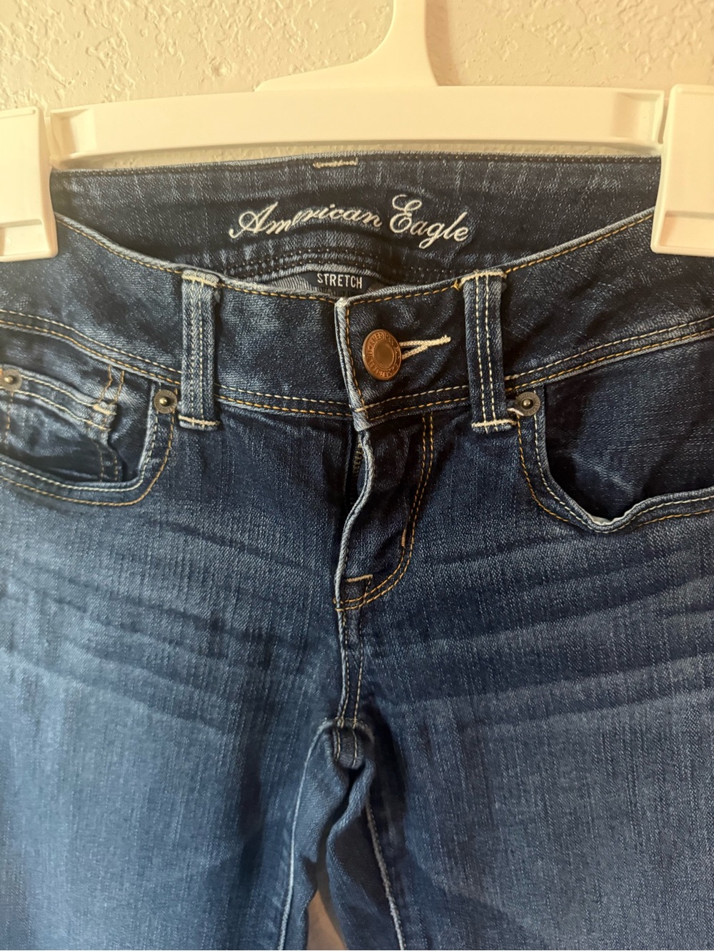 American Eagle Outfitters Women's Dark Indigo Slim Boot Jeans